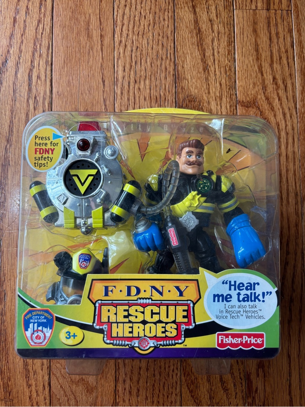 Fisher-Price FDNY Rescue Heroes Firefighter Voice Tech Billy Blazes Sealed new!